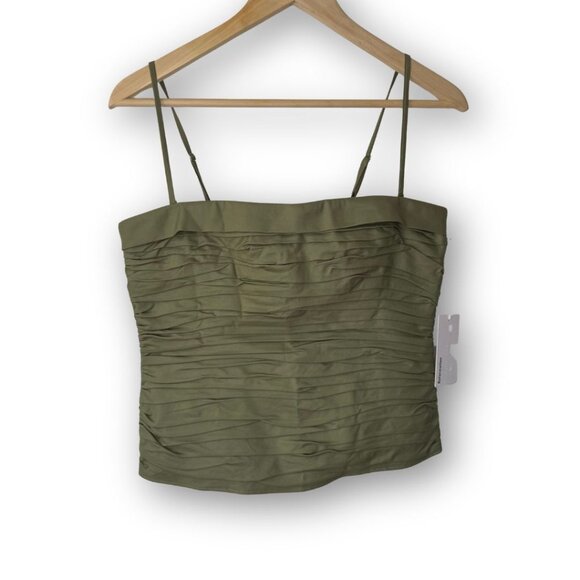 NWT Reformation Orion Top in Olive Green Size 10 - Picture 3 of 11